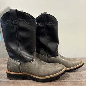 Women Unbranded Laredo Style Cowgirl Boot Green Black Leather Mix Boho USA 8